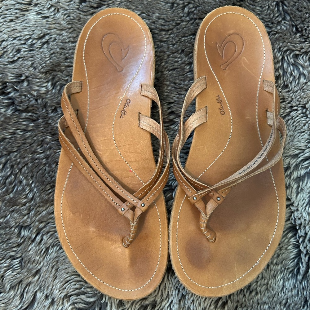 Olukai o’i leather sandals sz 10